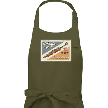 Kuchyňská zástěra Dobrota z grilu - Dámská zástěra na vaření - Univerzální velikost ( Khaki )