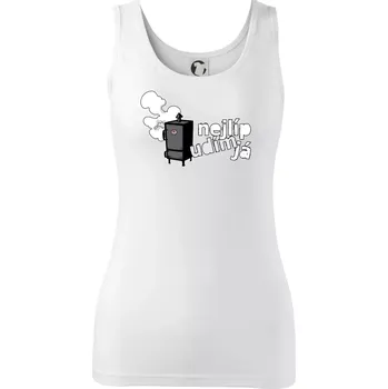 Dámské tričko Nejlíp udím já - Dámské tílko - L ( Bílá )