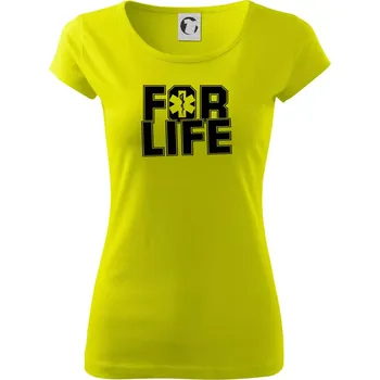 Dámské tričko For Life - Dámské triko Pure - S ( Limetková )