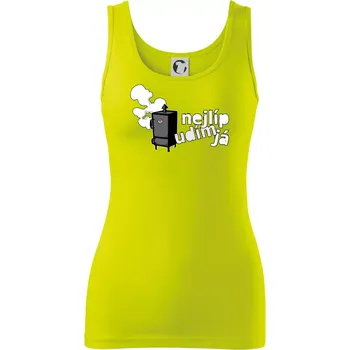 Nejlíp udím já - Dámské tílko - XS ( Limetková )