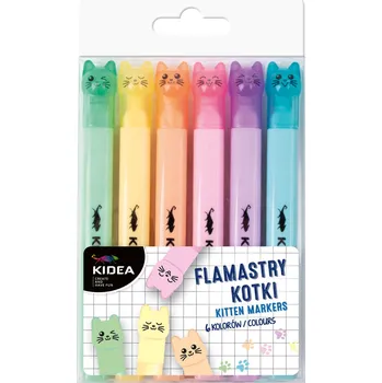 Derform Kidea pastelové fixy kočka 6 ks