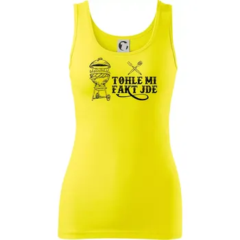 Dámské tričko Grilování tohle mi fakt jde - Dámské tílko - M ( Citrónová )