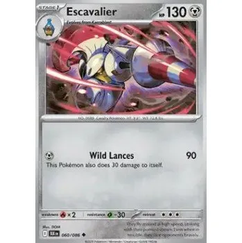 Volný čas Pokémon BLK 060/086 Escavalier - Black Bolt Stav: Near Mint, Verze: NORMAL