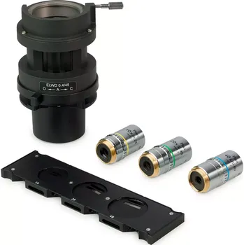 Mikroskop Zařízení pro práci s Hoffmanovou modulovanou kontrastní metodou MAGUS HCM360, se sadou objektivů