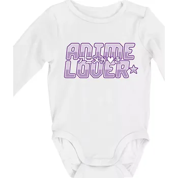 Anime lover - Body kojenecké s dlouhým rukávem - Dlouhý r. do 3 měs ( Bílá )