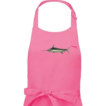 Kuchyňská zástěra Mečoun obecný - Dámská zástěra na vaření - Univerzální velikost ( Růžová )