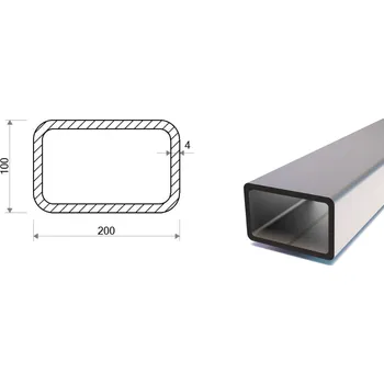 Stavební materiál Jekl 200x100x4 (S355)