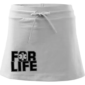 Dámská sukně For Life - Sportovní sukně - two in one - L ( Bílá )