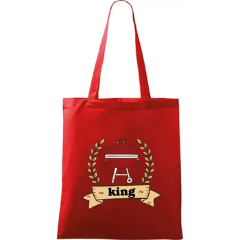 Kulatý gril King - Taška bavlněná - 42 x 38 cm ( Červená )