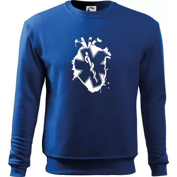 Chlapecké tričko Zdravotnické srdce - Mikina Essential dětská - 158 cm/12 let ( Královská modrá )