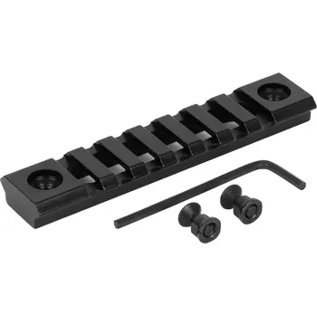 A.C.M. Hliníková odlehčená RIS lišta pro KeyMod předpažbí - 9cm, černá