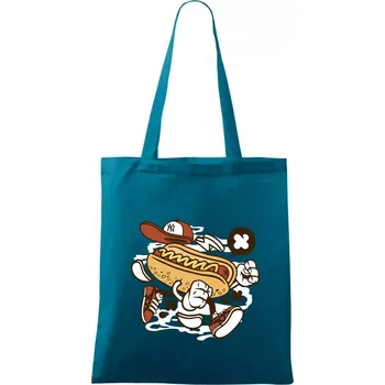 Hotdogátor - Taška bavlněná - 42 x 38 cm ( Petrolejová )