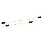 Náhrdelník zlatý Ankr s přírodními tromlovanými granáty - ruční práce - 2 - délka 42cm