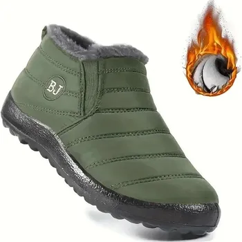 Pánská zimní obuv Zimní outdoorové kotníkové boty – pánské, zateplené a voděodolné Velikost: 41, Barva (Varianta): BJ-Green