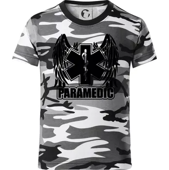 Chlapecké tričko Paramedic - Dětské maskáčové triko - 134 cm/8 let ( Šedý maskáč )