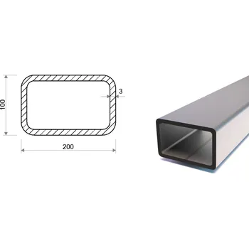 Stavební profil Jekl 200x100x3