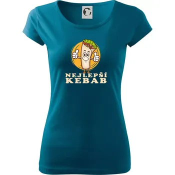 Dámské tričko Nejlepší kebab - Dámské triko Pure - 2XL ( Petrolejová )