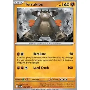 Sběratelská karetní hra Pokémon WHT 054/086 Terrakion - White Flare Stav: Near Mint, Verze: HOLO