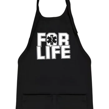 Kuchyňská zástěra For Life - Dětská zástěra na vaření - Univerzální velikost ( Černá )