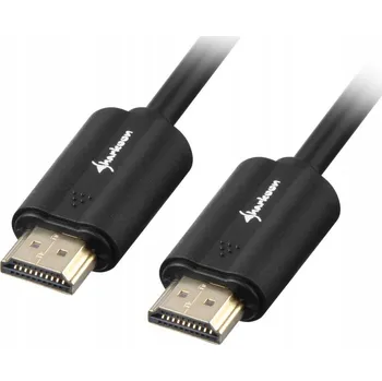 Video kabel Sharkoon HDMI/HDMI 4K kabel, 5m, HDMI Typ A (Standardní), černý