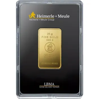 Heimerle + Meule 25g investiční zlatý slitek