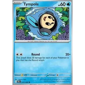 Sběratelská karetní hra Pokémon BLK 019/086 Tympole - Black Bolt Stav: Near Mint, Verze: NORMAL