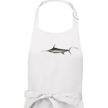 Kuchyňská zástěra Mečoun obecný - Pánská zástěra na vaření - Univerzální velikost ( Bílá )