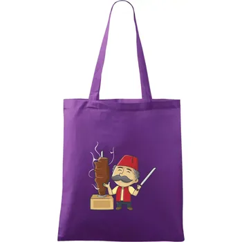 Kebab kuchař - Taška bavlněná - 42 x 38 cm ( Fialová )