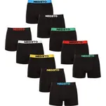 10PACK pánské boxerky Nedeto černé (10NBC1) 5XL