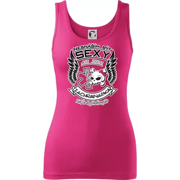 Dámské tričko Nesnáším být sexy záchranářka - Dámské tílko - S ( Purpurová )