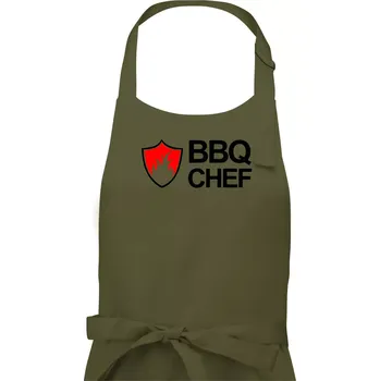 Kuchyňská zástěra Grilování - BBQ Chef - Dámská zástěra na vaření - Univerzální velikost ( Khaki )