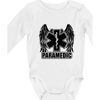 Kojenecký body Paramedic - Body kojenecké s dlouhým rukávem - Dlouhý r. do 3 měs ( Bílá )