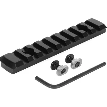 Sportovní střelba A.C.M. CNC hliníková RIS lišta pro M-LOK předpažbí - 9 slotů - černá