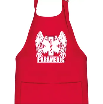 Kuchyňská zástěra Paramedic - Dětská zástěra na vaření - Univerzální velikost ( Červená )