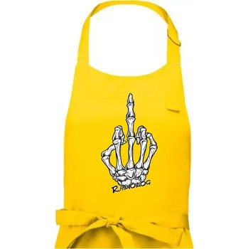 Kuchyňská zástěra Radiolog prostředníček - Pánská zástěra na vaření - Univerzální velikost ( Žlutá )