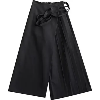 Pánské kalhoty Dlouhé kalhoty se širokými nohavicemi ve stylu kimona Barva: Černá, Velikost: L