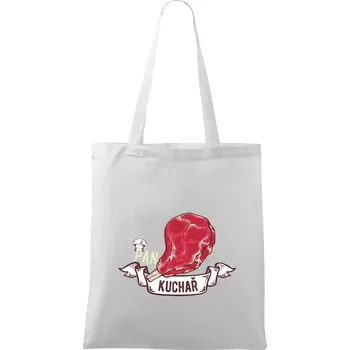 Pan kuchař - Taška bavlněná - 42 x 38 cm ( Bílá )