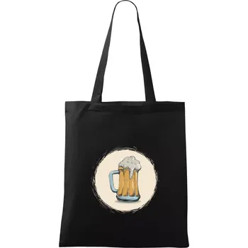 Pivečko ke grilu - Taška bavlněná - 42 x 38 cm ( Černá )