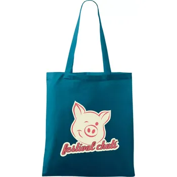 Festival chutí - Taška bavlněná - 42 x 38 cm ( Petrolejová )