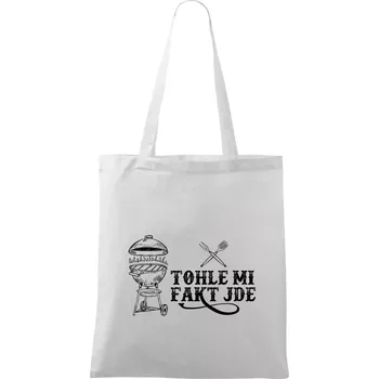 Grilování tohle mi fakt jde - Taška bavlněná - 42 x 38 cm ( Bílá )