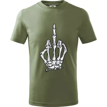 Chlapecké tričko Radiolog prostředníček - Tričko dětské bavlněné - 122 cm/6 let ( Khaki )