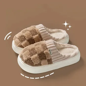 Dámské sandále domácí pantofle s měkkou podrážkou Velikost: 42-43, Barva (Varianta): Hnědá