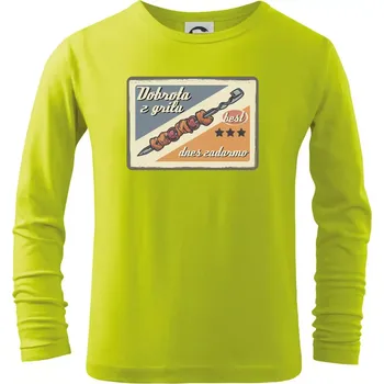 Dětská móda Dobrota z grilu - Triko dětské Long Sleeve - 104-110cm / 3-4 roky ( Limetková )