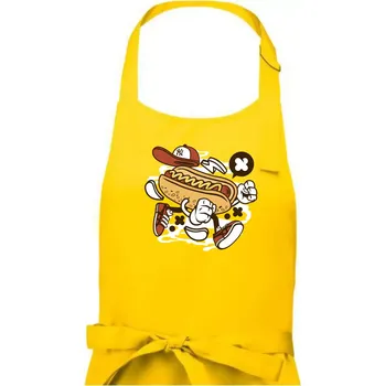 Kuchyňská zástěra Hotdogátor - Pánská zástěra na vaření - Univerzální velikost ( Žlutá )