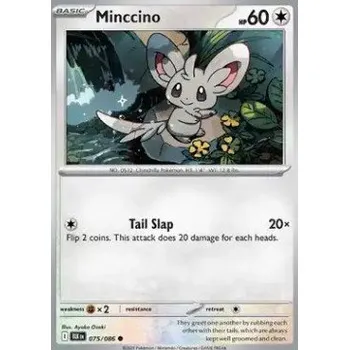 Karetní hra Pokémon BLK 075/086 Minccino - Black Bolt Stav: Near Mint, Verze: NORMAL