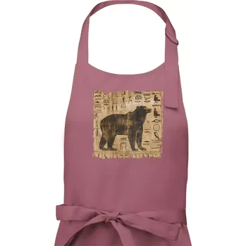Kuchyňská zástěra Egyptské hieroglyfy medvěd - Pánská zástěra na vaření - Univerzální velikost ( Starorůžová )