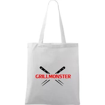 Grilování - Grillmonster - Taška bavlněná - 42 x 38 cm ( Bílá )