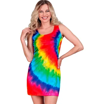 Karnevalový kostým Dámské batikované šaty, 60. léta - M