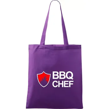 Grilování - BBQ Chef - Taška bavlněná - 42 x 38 cm ( Fialová )