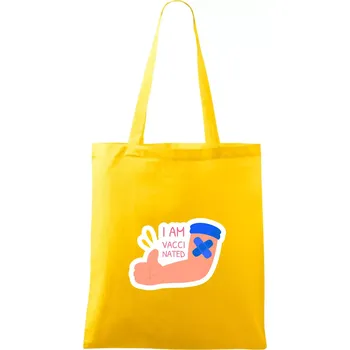 I am vaccinated - Taška bavlněná - 42 x 38 cm ( Žlutá )